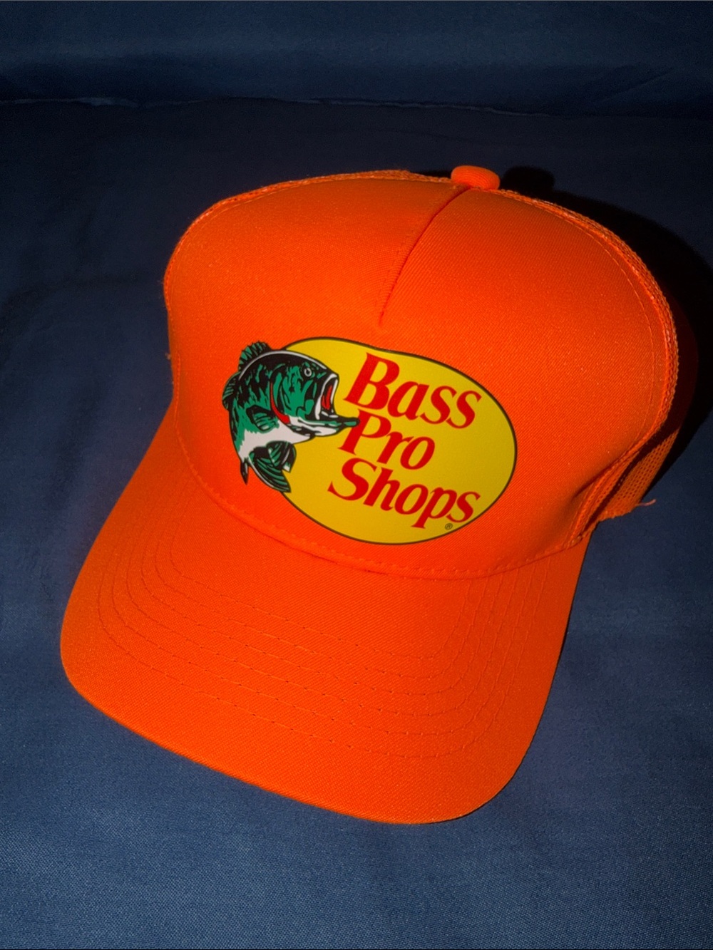 Bass Pro Shops Bright Orange Logo Trucker Cap